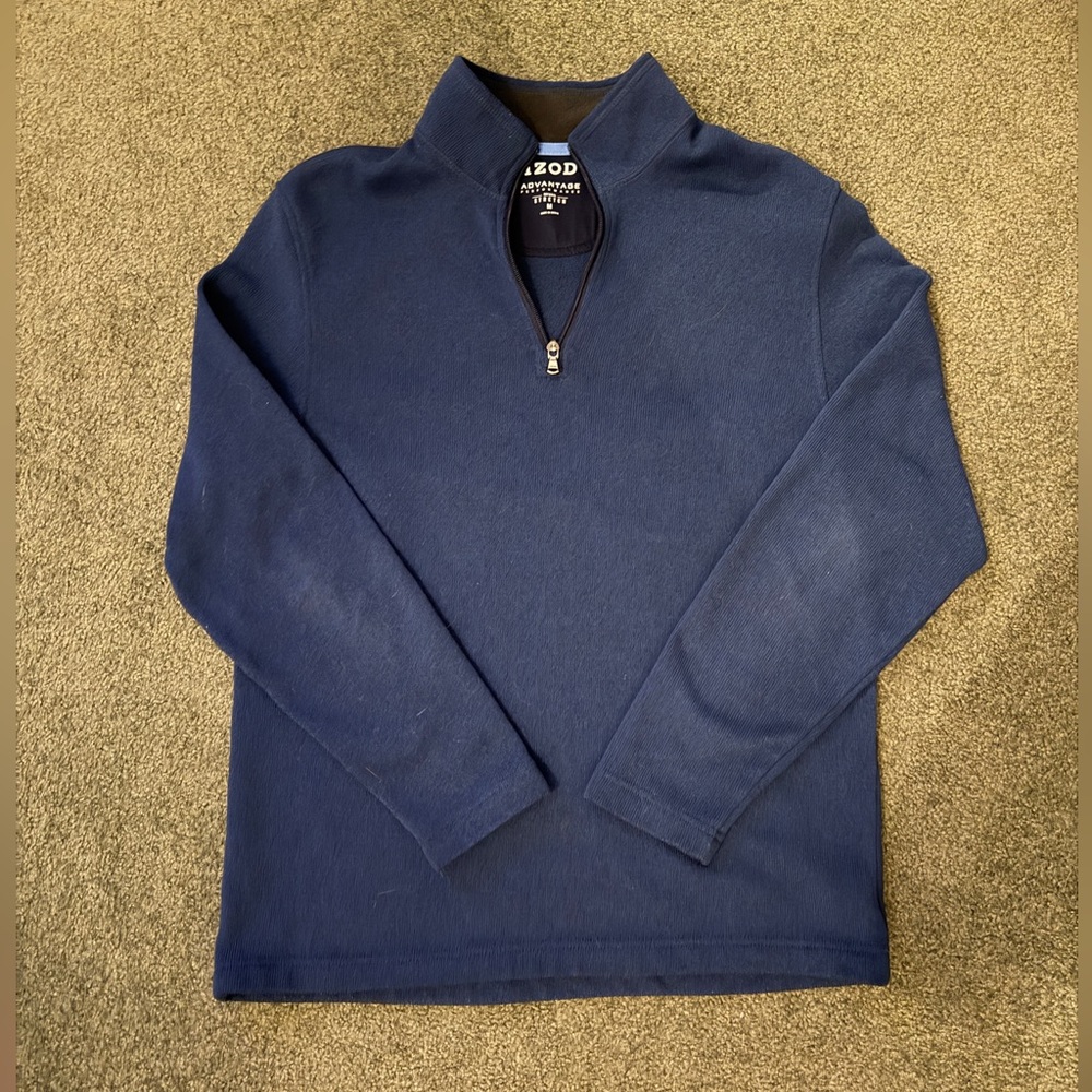 Izod Men's Navy Half-Zip Pullover Sweater